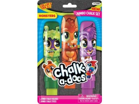 CHALK A DOOS SIDEWALK CHALK 3 PACK WITH HOLDER Cheap