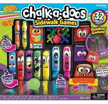 CHALK A DOOS SIDEWALK GAMES SET Online