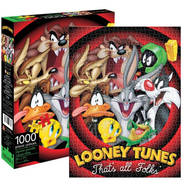 LOONEY TUNES THAT S ALL FOLKS 1000 PC PUZZLE For Sale