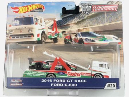 2020 Hot Wheels Team Transport 20 Ford GT Race and Ford C800 Online now