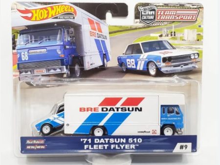 2019 Hot Wheels Team Transport 9 Datsun 510 and Fleet Flyer Online Sale