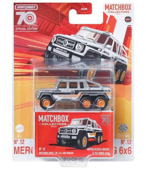 2023 Matchbox Collectors Anniversary Series Mercedes Benz G63 AMG 6X6 Online Sale