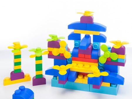 UNiPLAY Soft Building Blocks Plus Series 122pcs Primary Color Hot on Sale