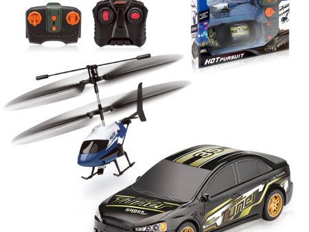 Hot Pursuit Set; I R Police Helicopter & R C Street Car Supply