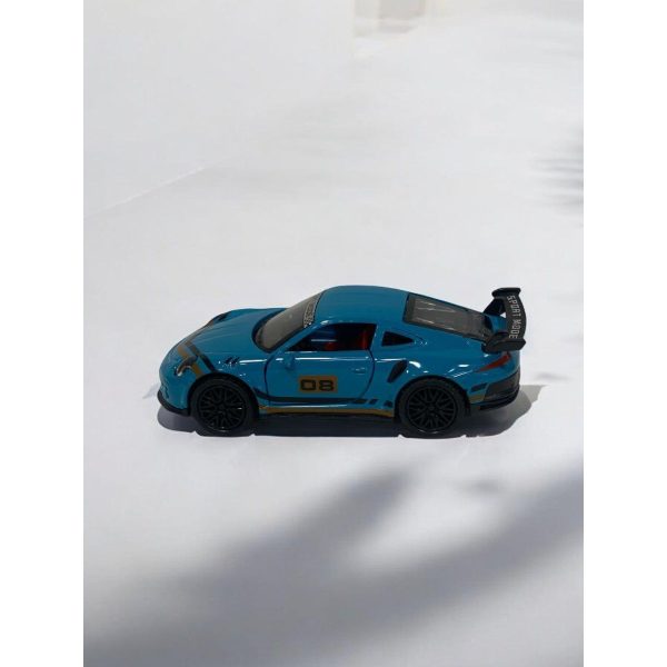 Die Cast Porsche Blue Black Gold 12cm Online now