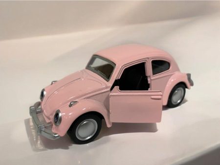 Die Cast VW Beetle Baby Pink 12cm Online Hot Sale