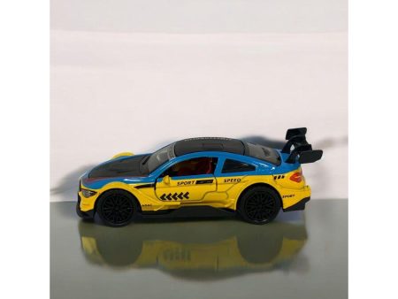 Die Cast BMW Racing Yellow Blue 12cm Online now