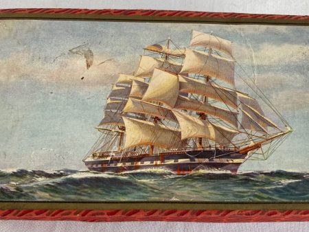 Vintage Ship Cardboard Chocolate Box Online Sale