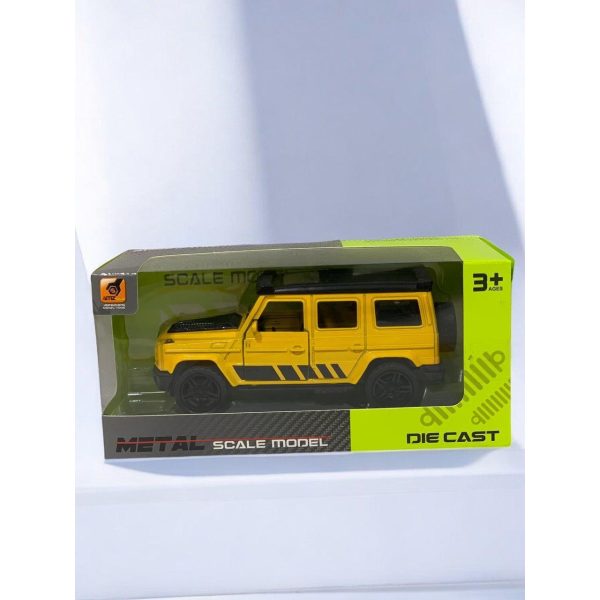 Die Cast Mercedes G63 Yellow Black 12cm For Discount