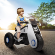 Children s Electric Motorcycle 3 Wheels Double Drive With Music on Sale