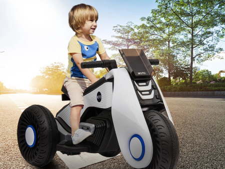 Children s Electric Motorcycle 3 Wheels Double Drive With Music on Sale