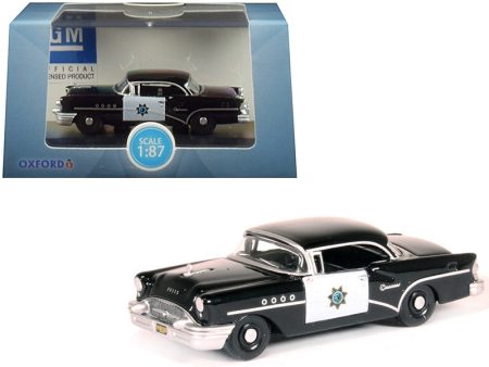 1955 Buick Century \California Highway Patrol\  (CHP) Black 1 87 (HO) Supply