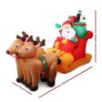 Christmas Inflatable Santa Sleigh Ride Reindeer Hot on Sale