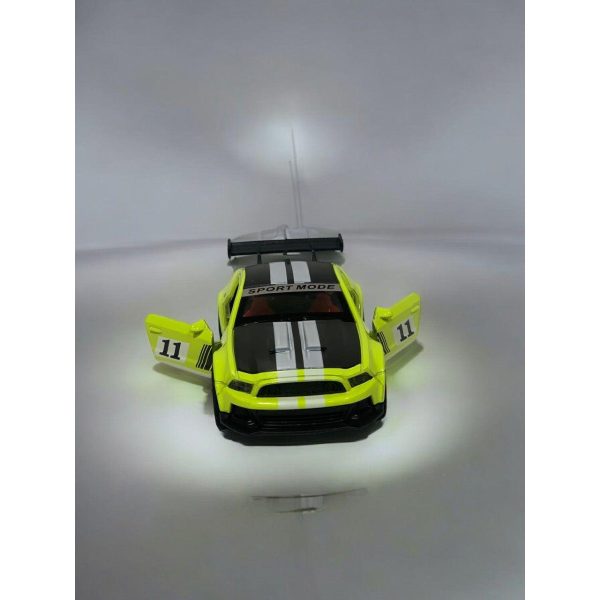 Die Cast Ford Mustang Yellow White 12cm on Sale