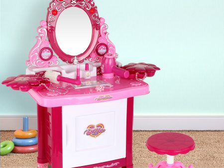 Keezi 30 Piece Kids Dressing Table Set - Pink Supply