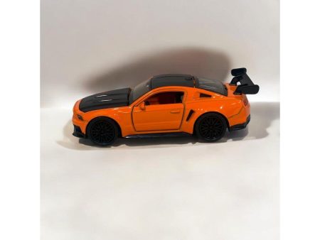 Die Cast Ford Mustang Orange Black 12cm For Cheap