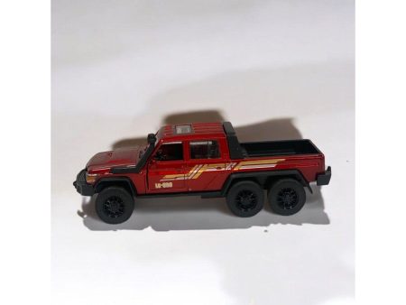 Die Cast Landcruiser 70 6x6 Red 15cm For Cheap