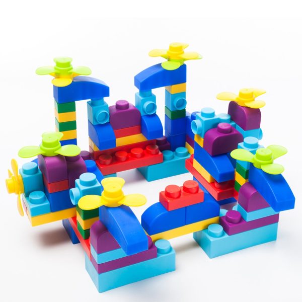 UNiPLAY Soft Building Blocks Plus Series 80pcs Primary Color on Sale