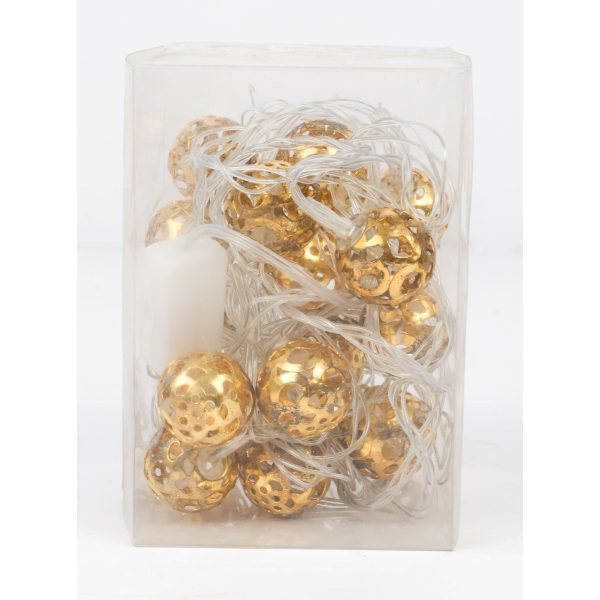 Gold Balls Lights Christmas Decor Hot on Sale