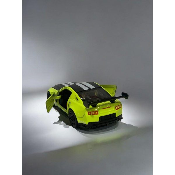 Die Cast Ford Mustang Yellow White 12cm on Sale