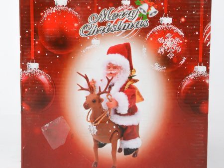 Santa on Reindeer Christmas Decor Cheap