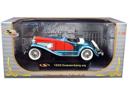 1935 Duesenberg SSJ Convertible Blue and Red 1 32 Diecast Model Car by Online now