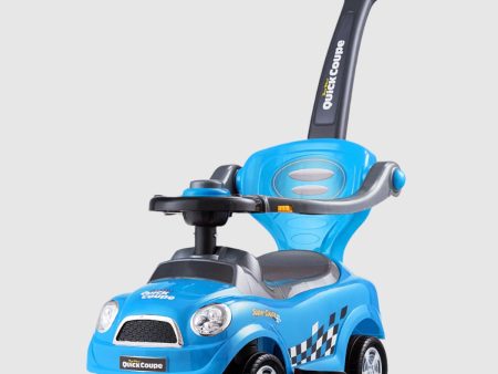 Kids 3 in 1 Ride on Car with Push Handle-Blue Online Hot Sale