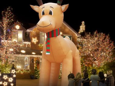 Christmas Inflatable Reindeer Giant Deer Air-Power Online now