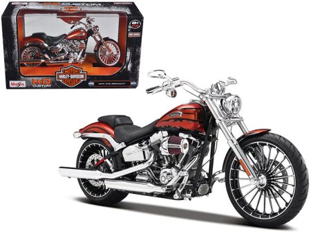 2014 Harley Davidson CVO Breakout Orange 1 12 Diecast Motorcycle Model Online now