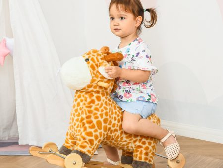 Rocking Gliding Horse Giraffe-shaped For Discount