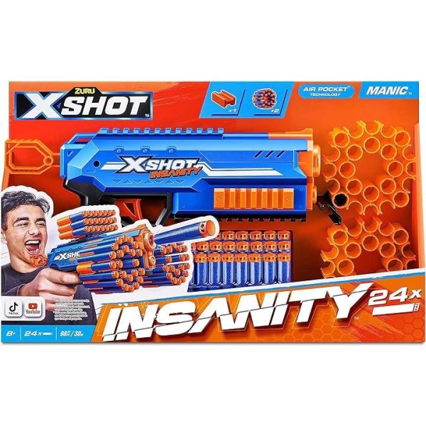 Zuru X Shot Insanity Manic 36603 For Sale