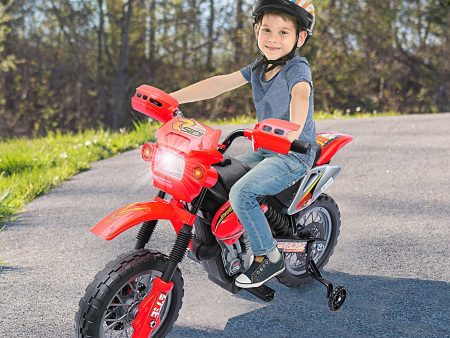 Aosom 6V Kid Electric Ride On Motorcycle Powered Dirt Bike Battery on Sale