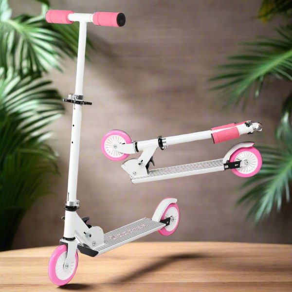 Adjustable Easy Folding Pink Scooter for Teens Online