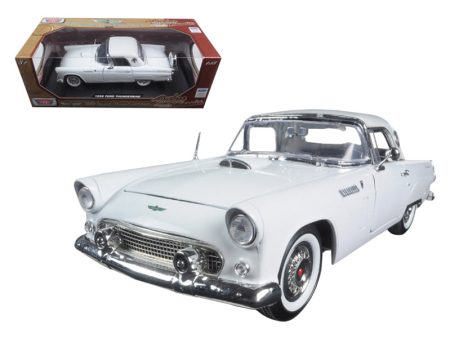 1956 Ford Thunderbird White \Timeless Classics\  1 18 Diecast Model Sale