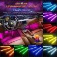 RGB Car LED Light Strips, Sound Activated with Remote Control, 48 Hot on Sale