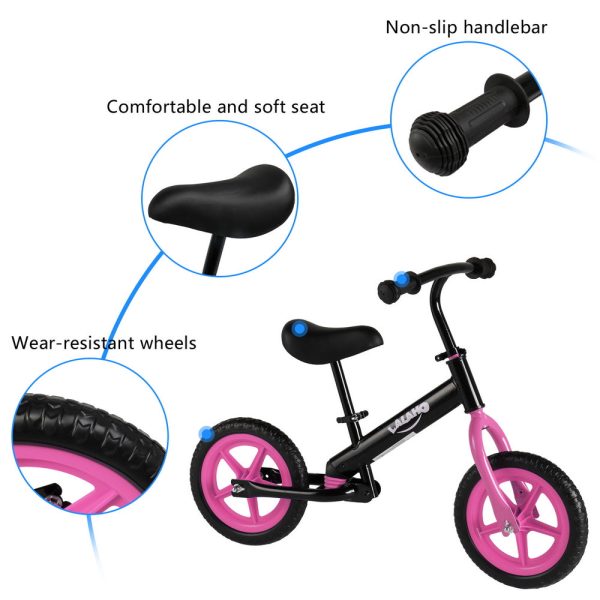 Kids Balance Bike No Pedals Height Adjustable Bicycle Online Sale