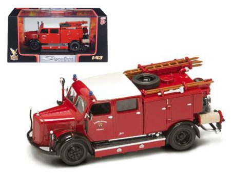 1950 Mercedes Benz TLF-15 Fire Engine Red 1 43 Diecast Model by Road Online Hot Sale