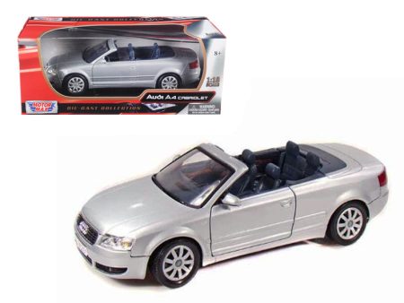 2004 Audi A4 Cabriolet Silver 1 18 Diecast Model Car by Motormax Online Hot Sale