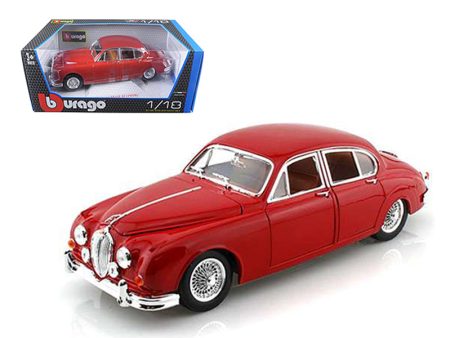 1959 Jaguar Mark II Red 1 18 Diecast Car Model by Bburago For Sale