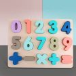 Wooden Puzzle Toy Game - English Letters ABC Numbers Learning for Kids Discount