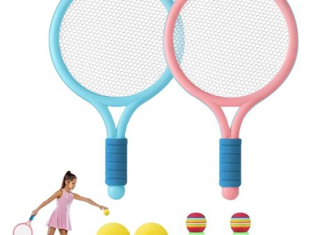 Kids Sport Racket Toy Set with 2 Tennis Ball & 2 Badminton Balls Hot on Sale