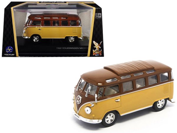 1962 Volkswagen Microbus Van Bus Brown 1 43 Diecast Model by Road Fashion