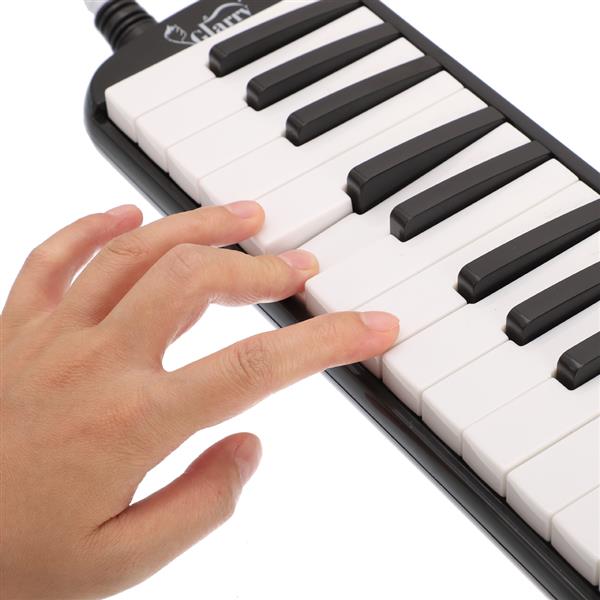 32-Key Melodica with Mouthpiece & Hose & Bag Black For Cheap