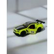 Die Cast Ford Mustang Yellow White 12cm on Sale