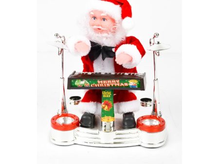 Santa with Drums Christmas Decor on Sale