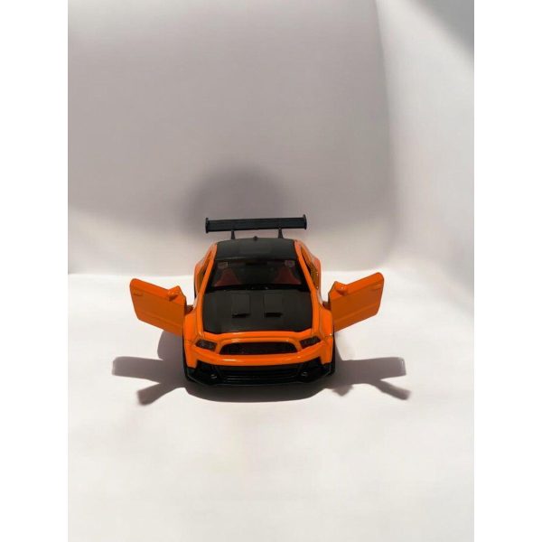 Die Cast Ford Mustang Orange Black 12cm For Cheap