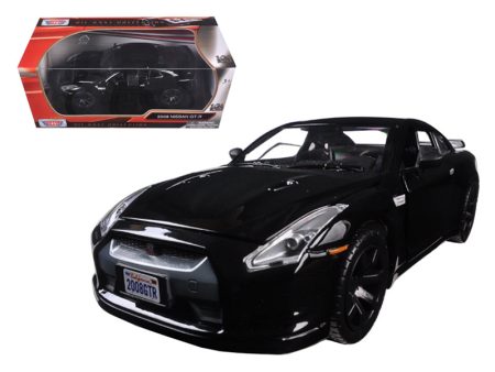 2008 Nissan GTR R35 Glossy Black 1 24 Diecast Model Car by Motormax Hot on Sale