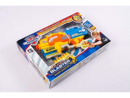 Soft Bullet Blaster Blue And Yellow Gun Hot on Sale