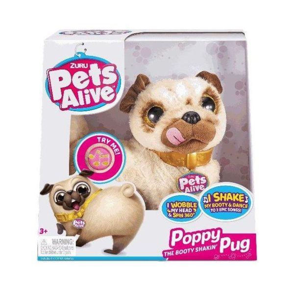 Zuru Pets Alive Pug Shaking Pug 9521 Hot on Sale