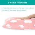 Toddler Pillow - 14  x 19 , Multi-Use, Soft & Skin-Friendly, Pink Cloud Supply